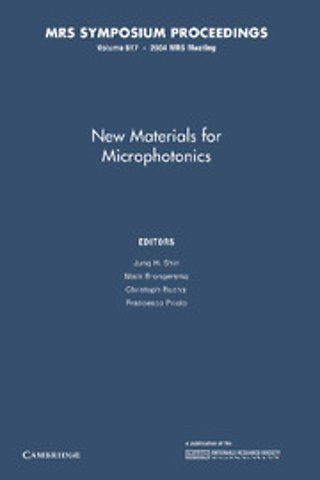 New Materials for Microphotonics: Volume 817