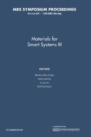 Materials for Smart Systems III: Volume 604