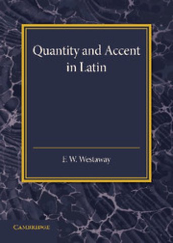 Quantity and Accent in Latin
