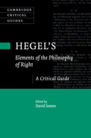 Hegel's Elements of the Philosophy of Right