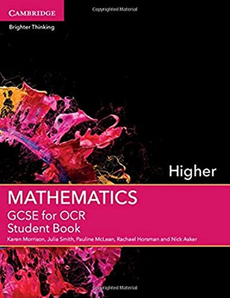 GCSE Mathematics for OCR Higher Student Book