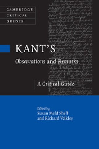 Kant's Observations and Remarks