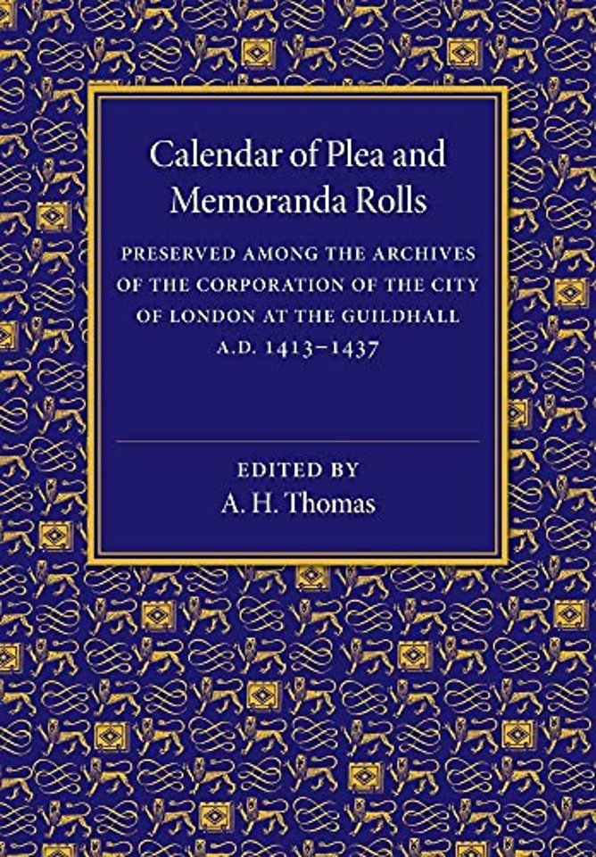 Calendar of Plea and Memoranda Rolls