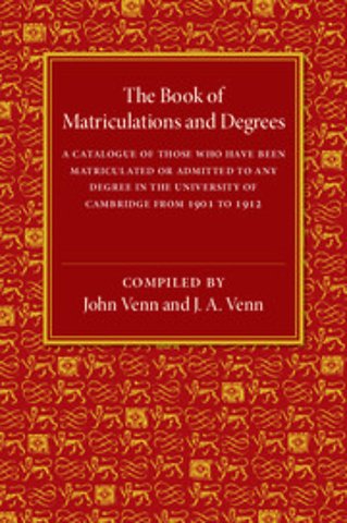 The Book of Matriculations and Degrees