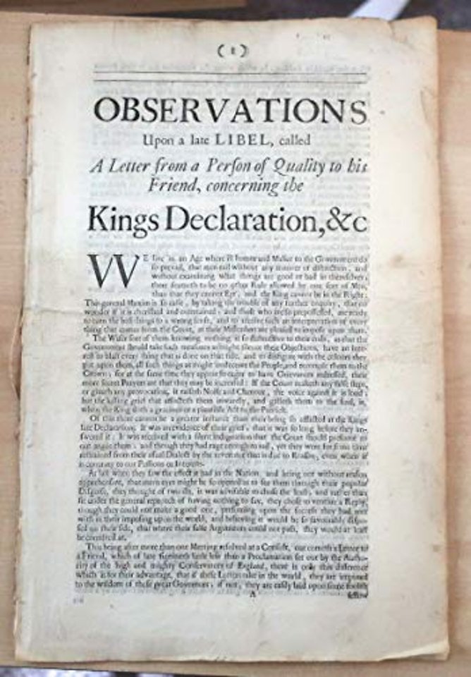 Observations Upon a Late Libel