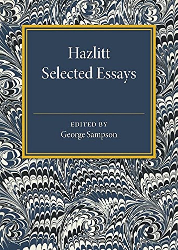 Hazlitt: Selected Essays