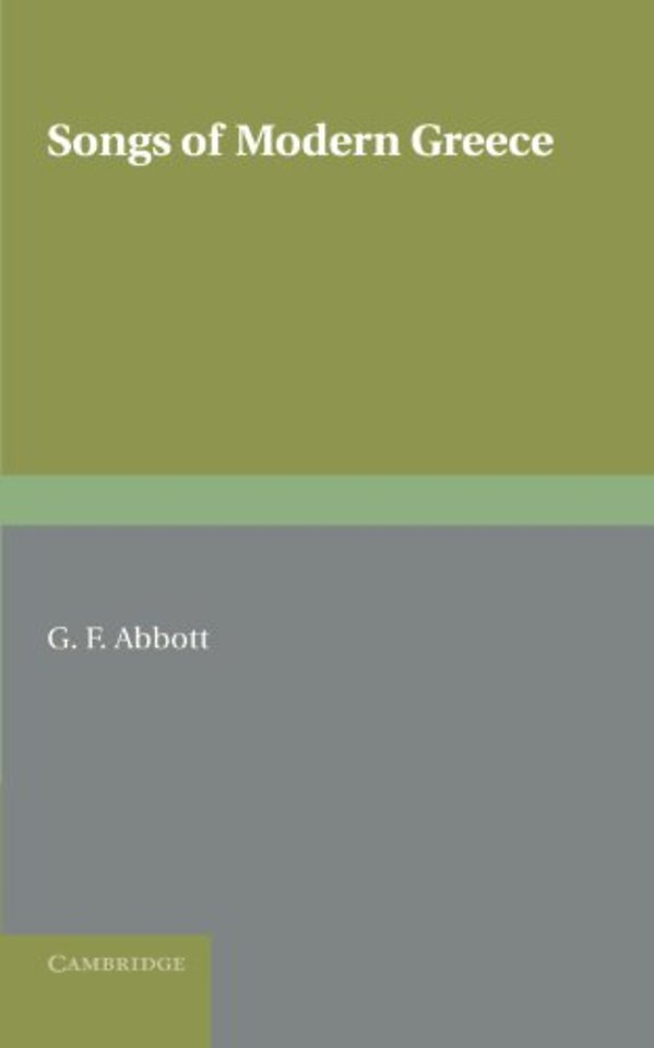 Songs of Modern Greece