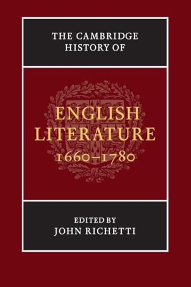 The Cambridge History of English Literature, 1660–1780