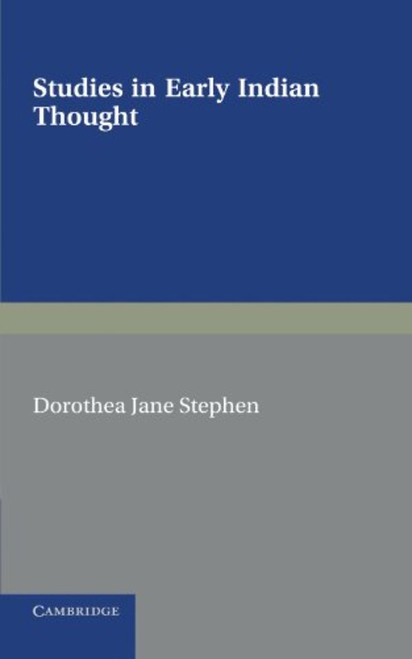Studies in Early Indian Thought