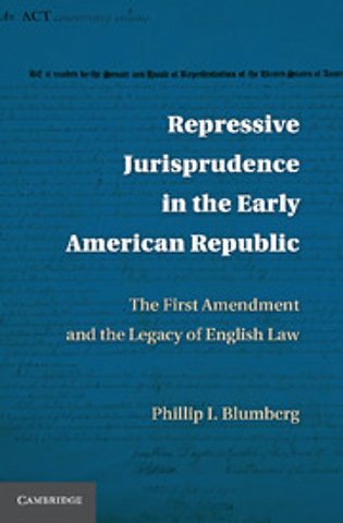 Repressive Jurisprudence in the Early American Republic