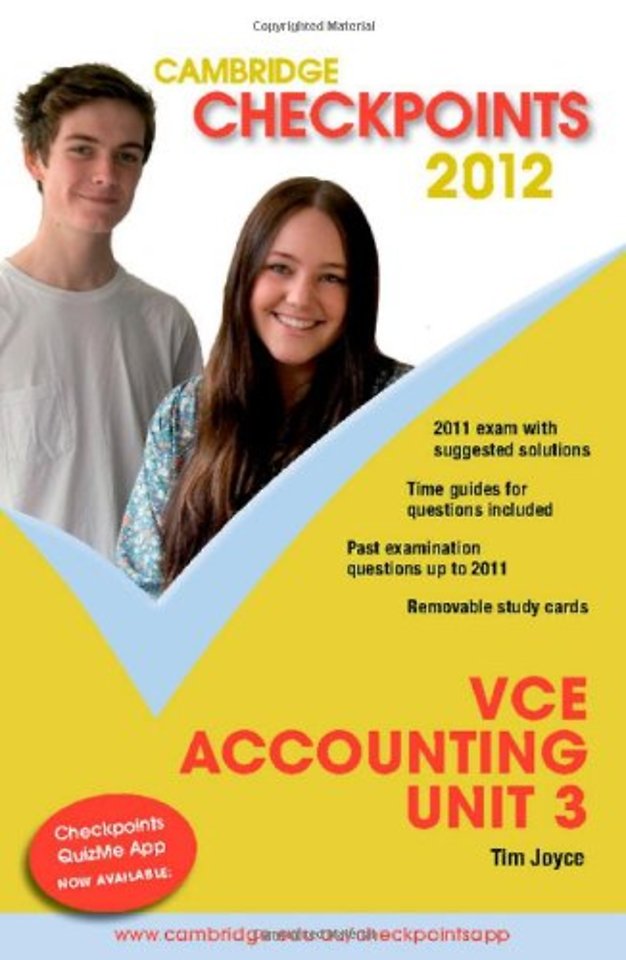 Cambridge Checkpoints VCE Accounting Unit 3 2012