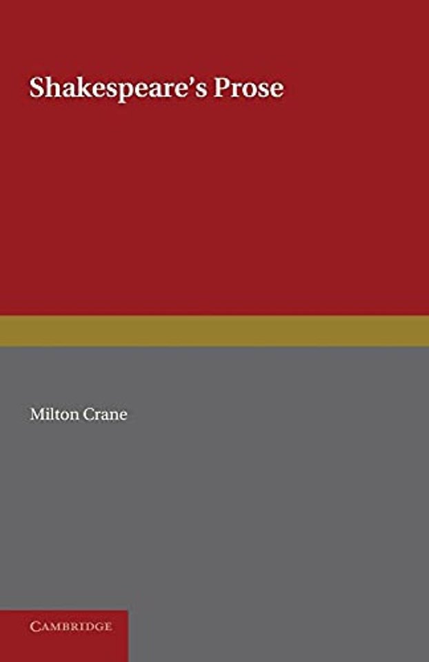 Shakespeare's Prose