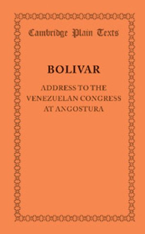 Address to the Venezuelan Congress at Angostura