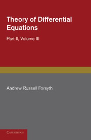 Theory of Differential Equations