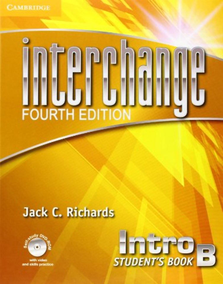 Interchange Intro Student's Book B with Self-study DVD-ROM and Online Workbook B Pack