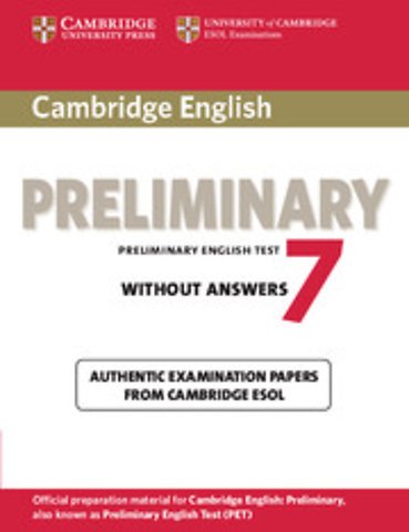 Cambridge English Preliminary 7 Student's Book without Answers