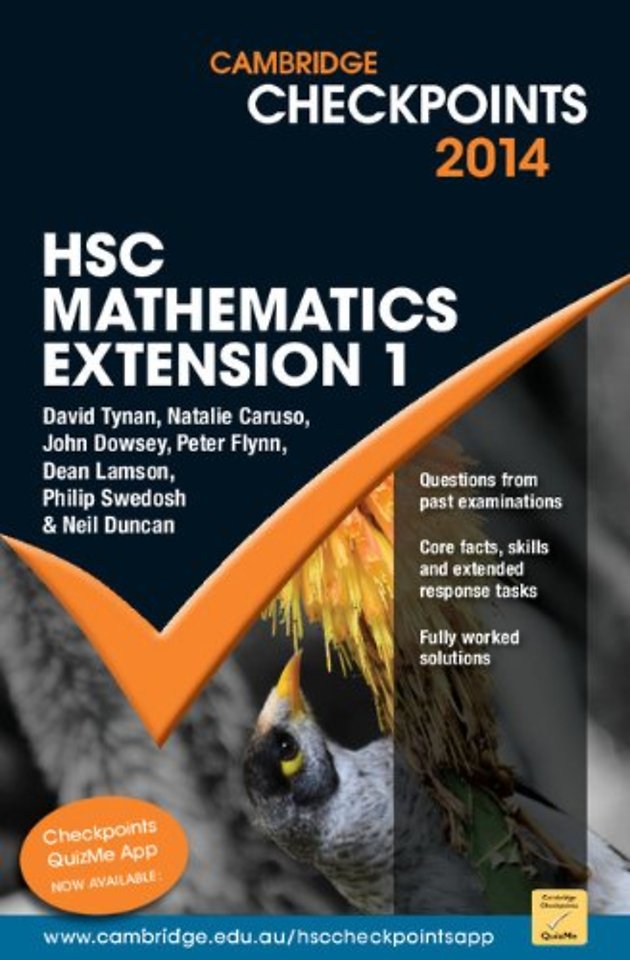 Cambridge Checkpoints HSC Mathematics Extension 1 2014-16