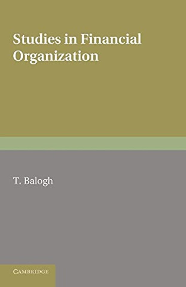 Studies in Financial Organization