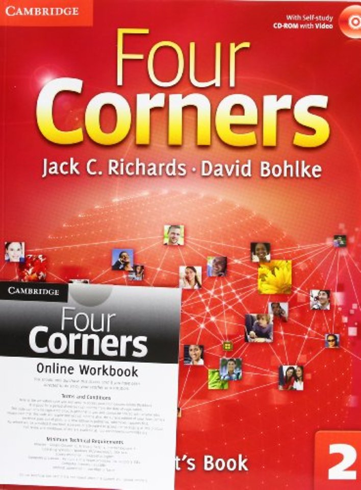 Four Corners Level 2 Student's Book with Self-study CD-ROM and Online Workbook Pack