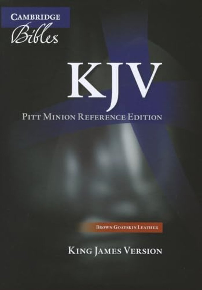 KJV Pitt Minion Reference Bible, Brown Goatskin Leather, KJ446:X