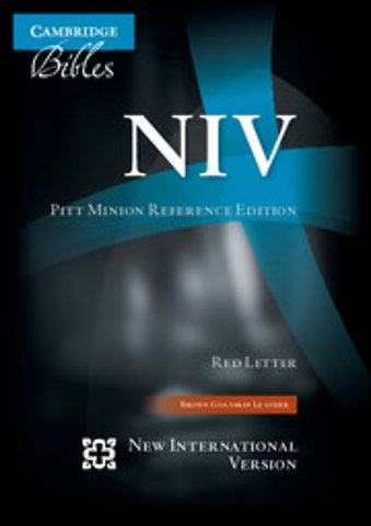 NIV Pitt Minion Reference Bible, Brown Goatskin Leather, Red-letter Text, NI446:XR