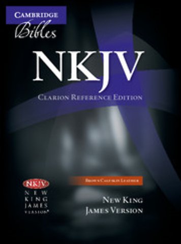 NKJV Clarion Reference Bible, Brown Calfskin Leather, NK485:X
