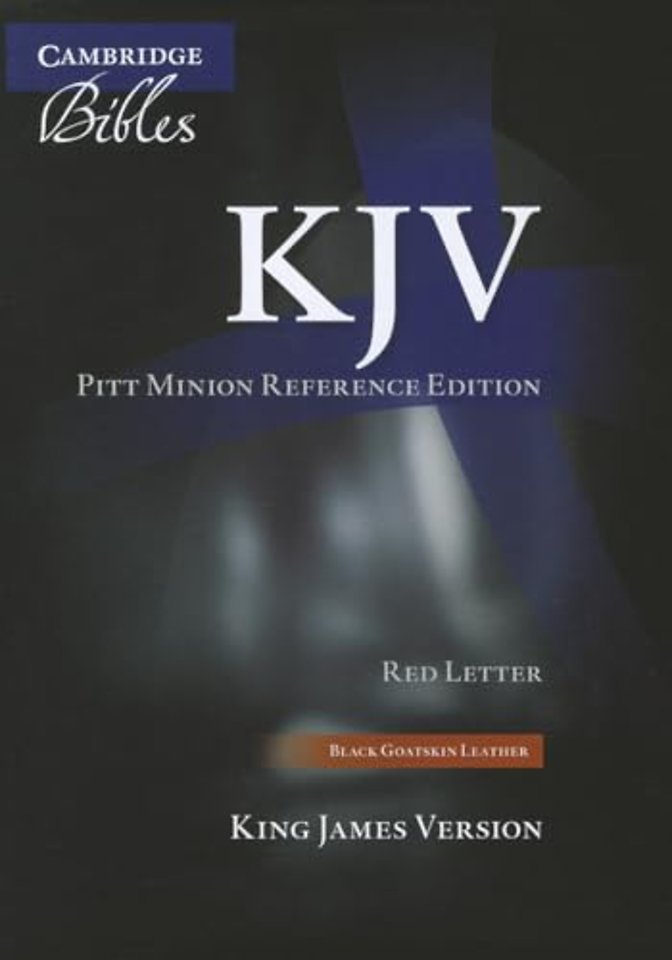 KJV Pitt Minion Reference Bible, Black Goatskin Leather, Red-letter Text, KJ446:XR