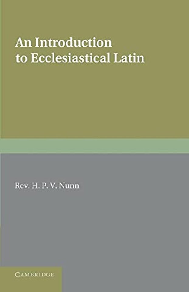 An Introduction to Ecclesiastical Latin