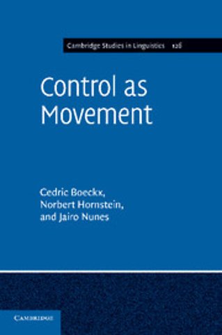 Control as Movement