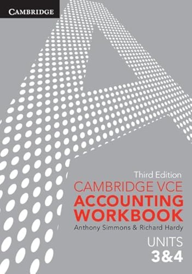 Cambridge VCE Accounting Units 3 and 4 Workbook