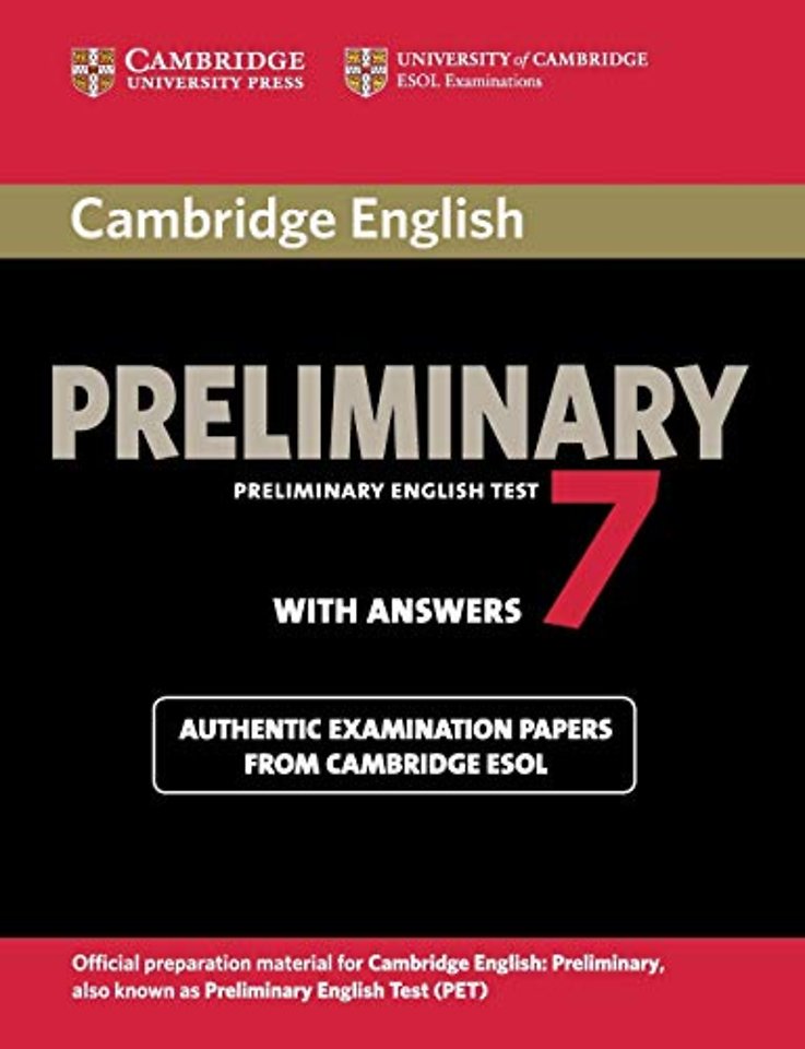 Cambridge English Preliminary 7 Student's Book with Answers
