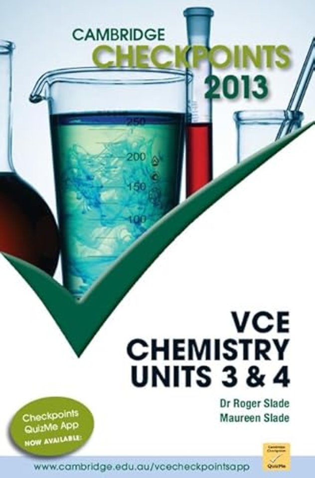 Cambridge Checkpoints VCE Chemistry Units 3 and 4 2013