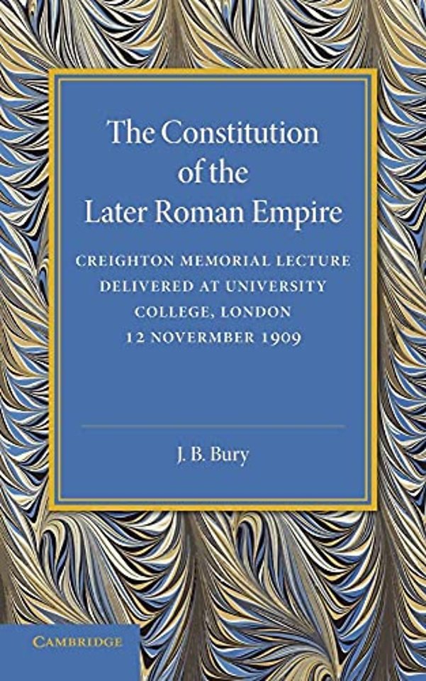 The Constitution of the Later Roman Empire