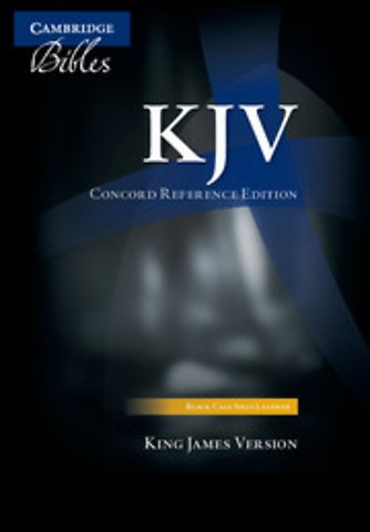 KJV Concord Reference Bible, black calfsplit leather