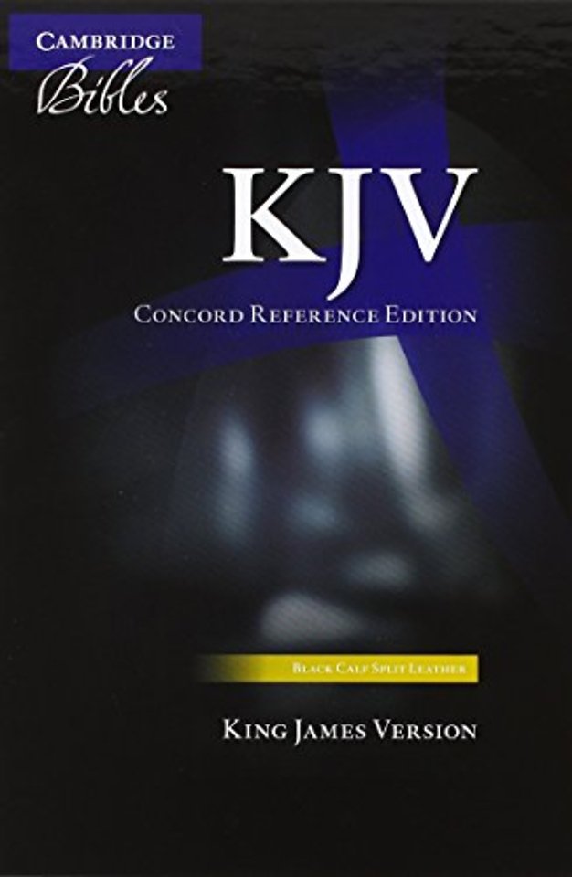 KJV Concord Reference Bible, black calfsplit leather