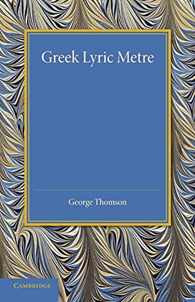 Greek Lyric Metre