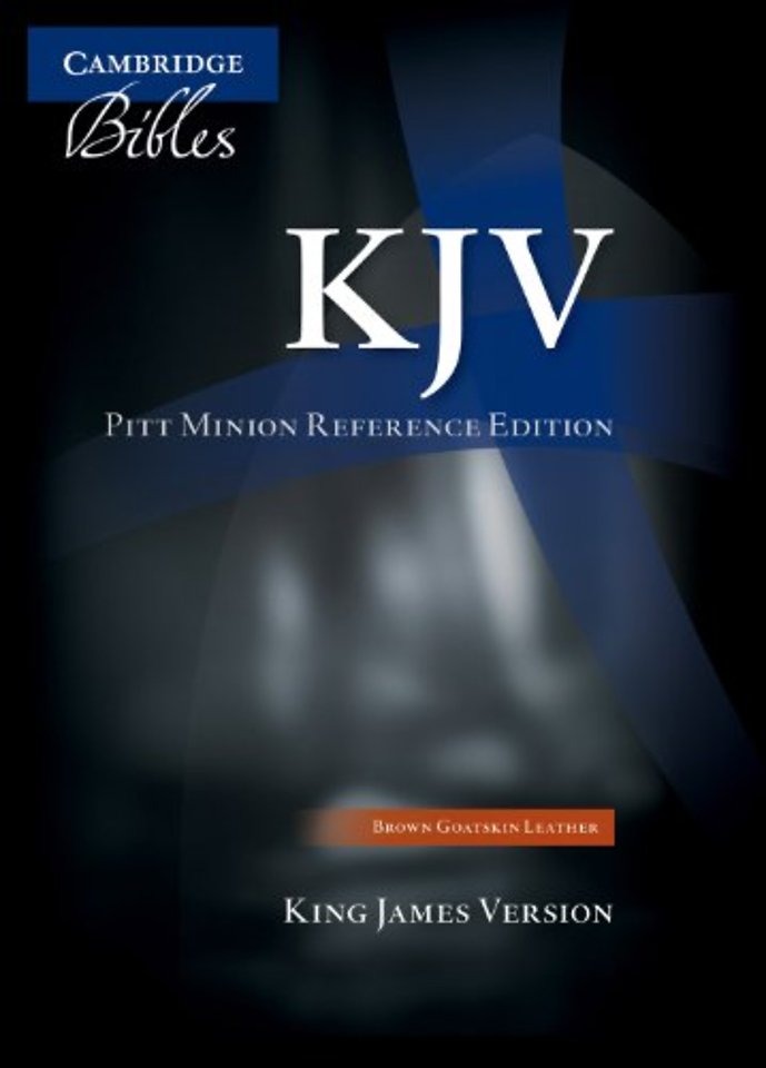 KJV Pitt Minion Reference Bible, Brown Calf Split Leather, Red-letter Text, KJ444:XR