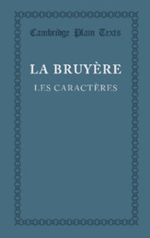 Les caractères ou les moeurs de ce siècle