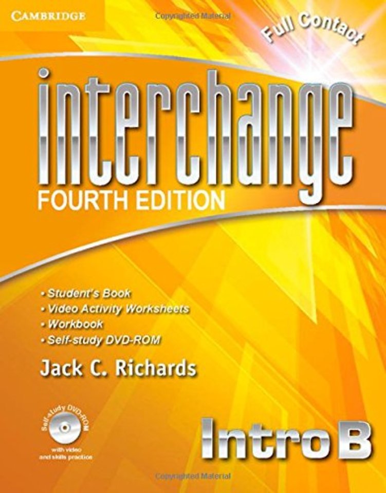 Interchange Intro Full Contact B with Self-study DVD-ROM