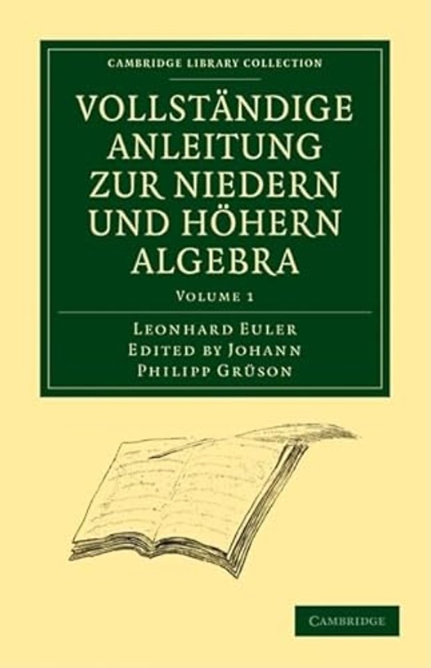 Vollständige Anleitung zur Niedern und Höhern Algebra 3 Volume Paperback Set