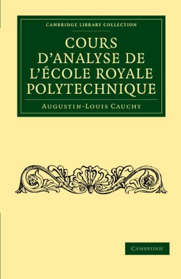 Cours d'analyse de l'École Royale Polytechnique
