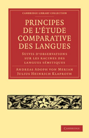 Principes de l'étude comparative des langues