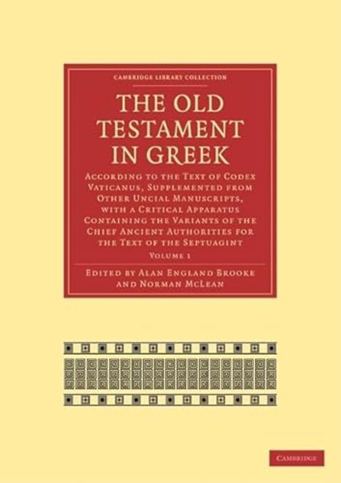 The Old Testament in Greek 4 Volume Paperback Set
