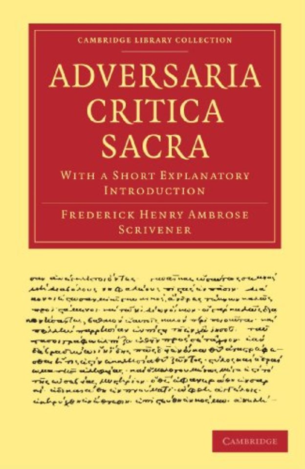 Adversaria Critica Sacra