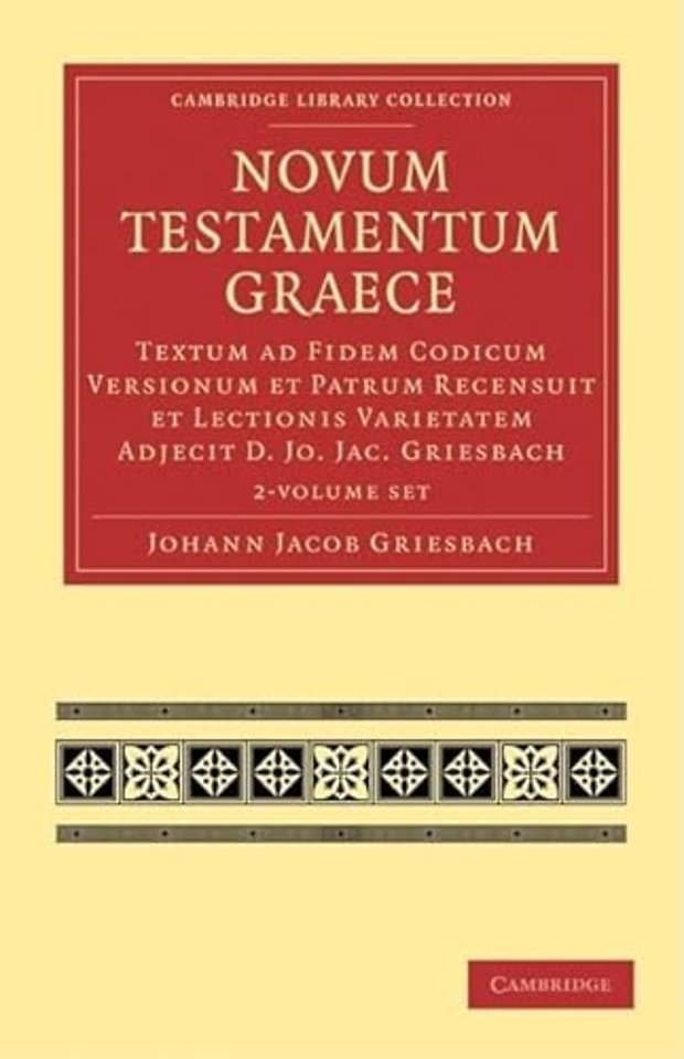 Novum Testamentum Graece 2 Volume Paperback Set: Volume SET