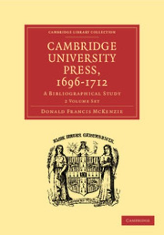 Cambridge University Press, 1696–1712 2 Volume Set