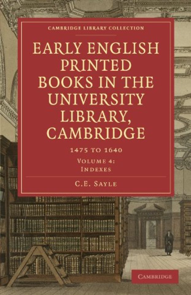 Early English Printed Books in the University Library, Cambridge