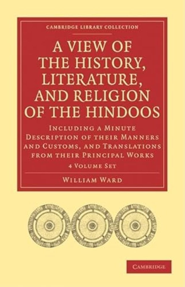 A View of the History, Literature, and Religion of the Hindoos 4 Volume Paperback Set