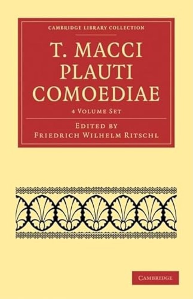 T. Macci Plauti Comoediae 4 Volume Set