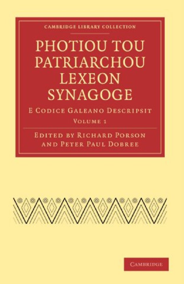 Photiou Tou Patriarchou Lexeon Synagoge